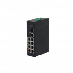 SWITCH IND DAHUA 10P FAST 8POE AT/AF/BT 96W 1X1GB 1XSFP 