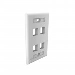 FACEPLATE 4P BLANCO (4X2)